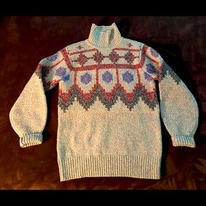 Women's Signature Ragg Wool Sweater, Pullover Fair Isle, size small